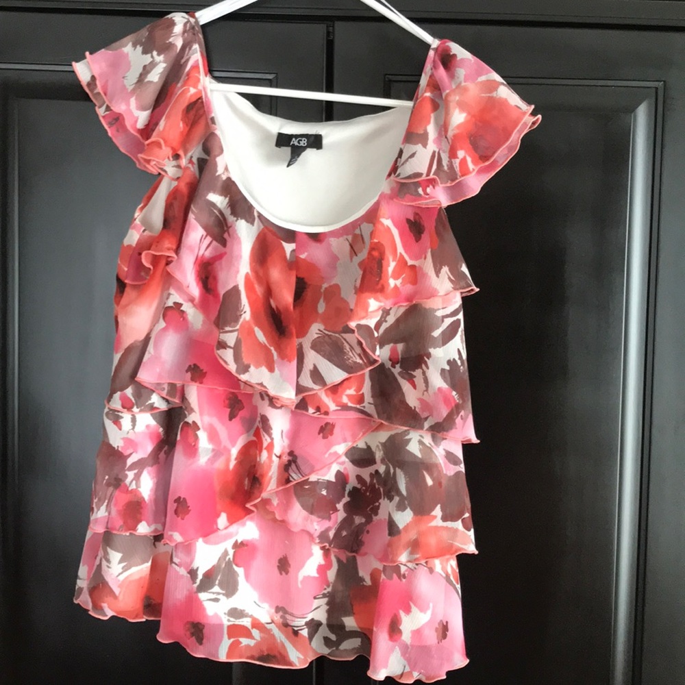 Floral Short Sleeve Dress Shirt
